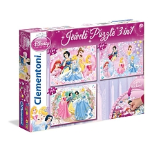 Coffret 3 puzzles Disney Princess pour 10€