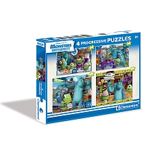 Coffret 4 puzzles Monstres Academy pour 10€