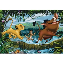 Puzzle Jeux avec Timon et Pumba / Le Roi 2x24p pour 12€