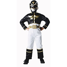 Panoplie de luxe avec muscles Power Rangers noir (taille 5/7 ans) pour 40