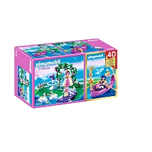 Playmobil - Ilot des princesses et gondole pour 16