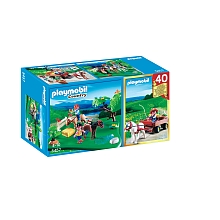 Playmobil - Cavaliers avec poneys et carriole pour 16