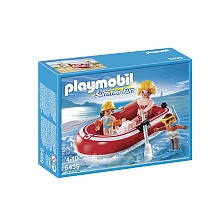 Playmobil - Vacanciers avec bateau pneumatique pour 9