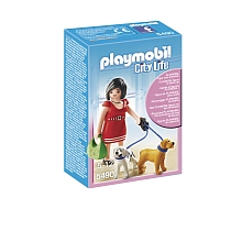 Playmobil - Femme avec Chiots pour 6