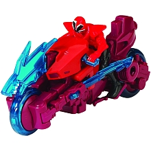 Bandai - Moto Katana + figurine Power Rangers - rouge et vert pour 9