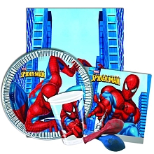 Pochette vaisselle Spiderman pour 9
