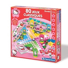 Clementoni - 80 Jeux classiques Hello Kitty pour 20