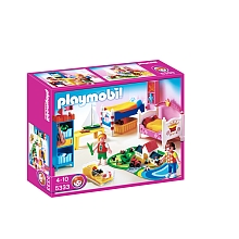 Playmobil - Chambre des enfants avec lits dcors pour 25