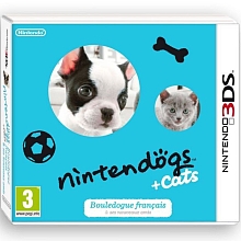 Jeu Nintendo 3DS - Nintendogs + cats bouledogue franais & ses nouveaux amis pour 45