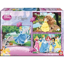 3 puzzles Disney princesses pour 13€