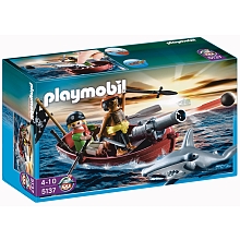 Playmobil - Le barque des pirates/requin marteau pour 19