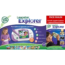 Pack Malin : Console Leapster Explorer rose + camra offerte pour 60