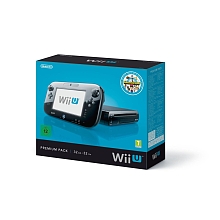 Pack Premium Nintendo Wii U 32 Go Noir + Jeu NintendoLand pour 300