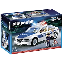Playmobil - Voiture de police avec lumires clignotantes pour 30