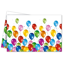 1 nappe plastique thme Balloons Fiesta pour 4