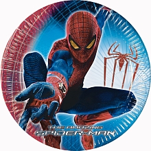 Spider-Man - 10 assiettes en carton 23cm pour 3