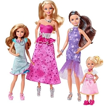 Poupes Barbie et ses soeurs en robe de gala pour 40