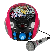 Boombox Karaok portable avec micro Monster High pour 80