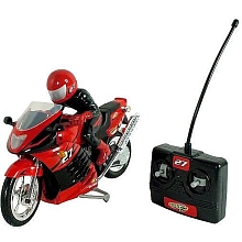 Moto radiocommande Turbo Rider 27 Mhz - rouge pour 25